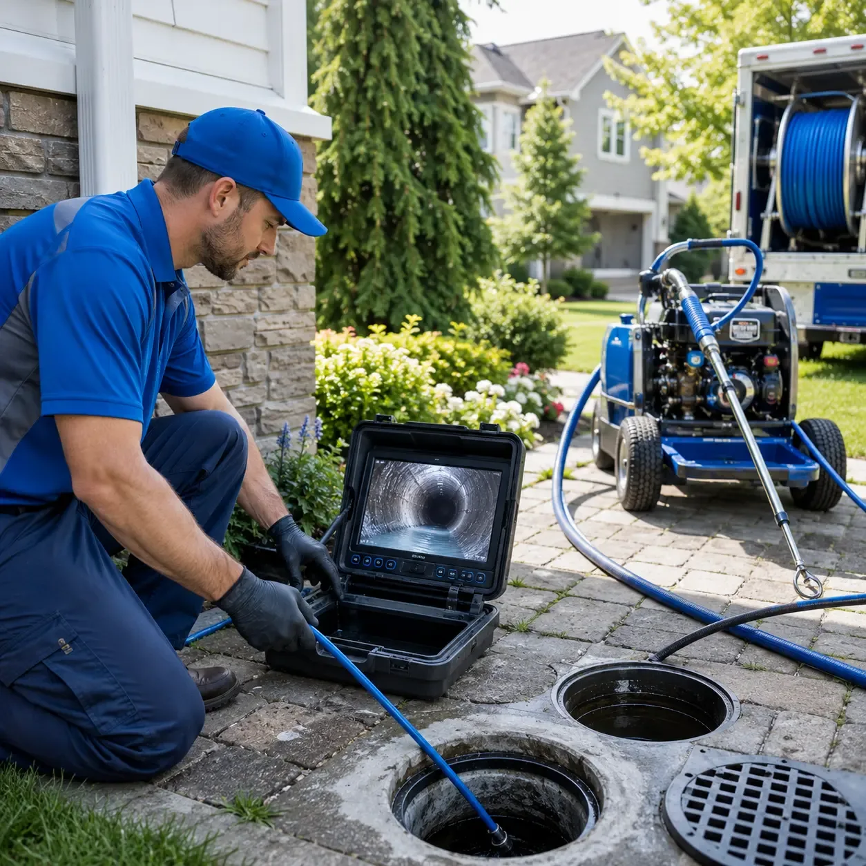 Outdoor drain cleaning professionals serving Covington, TX