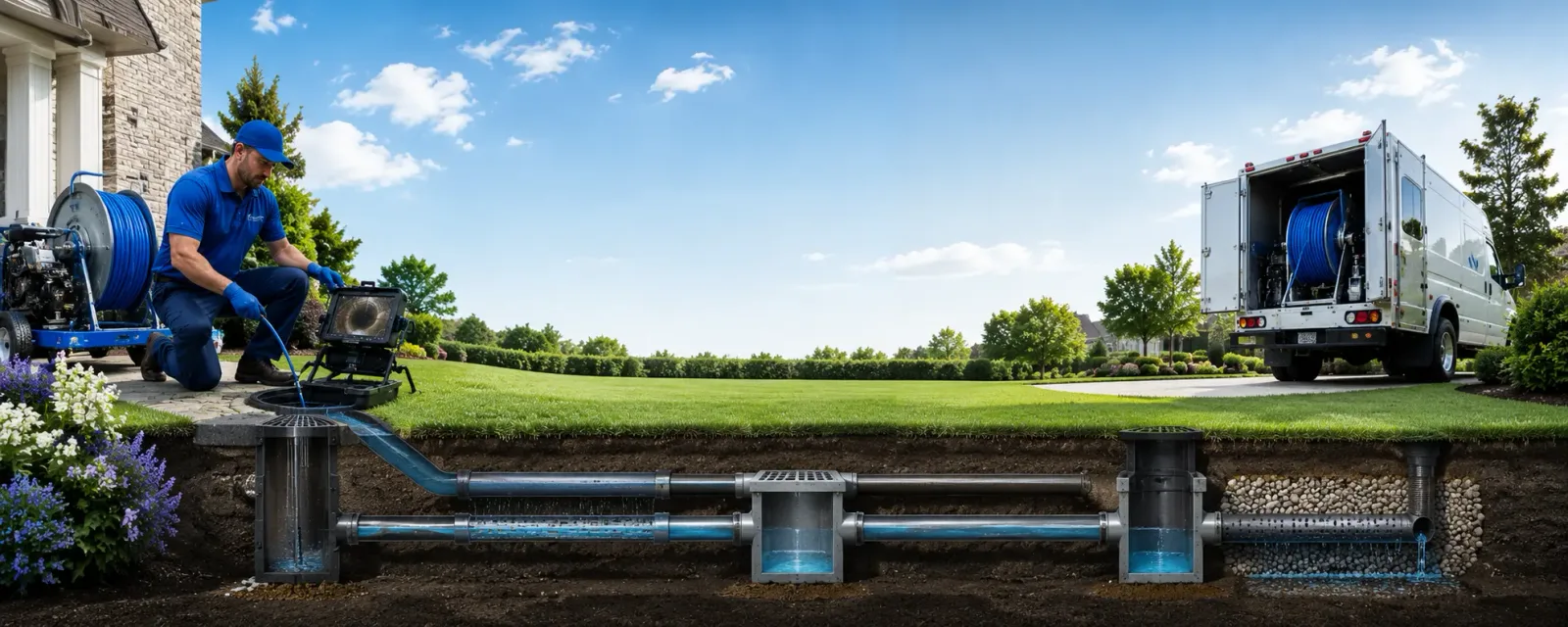 Outdoor drain cleaning information for Covington, TX